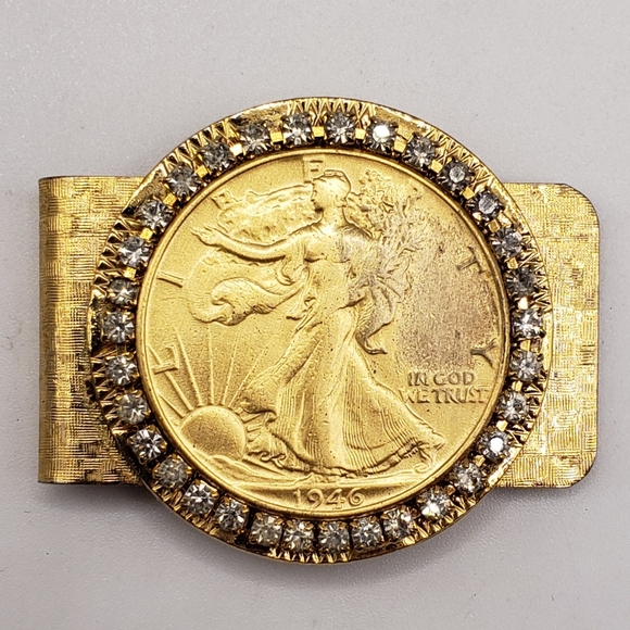 Liberty Walking Half Dollar Money Clip - Picture 1 of 7